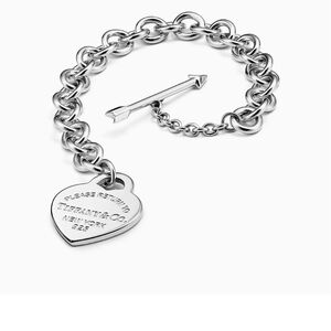 Tiffany & Co. Silver Heart Charm Bracelet